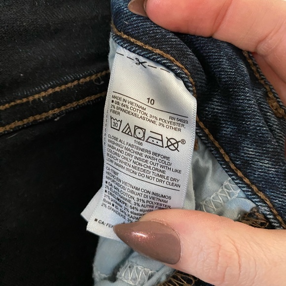 Old Navy Rockstar Blue Denim High Rise Skinny Jeans Size 10 - Picture 4 of 4